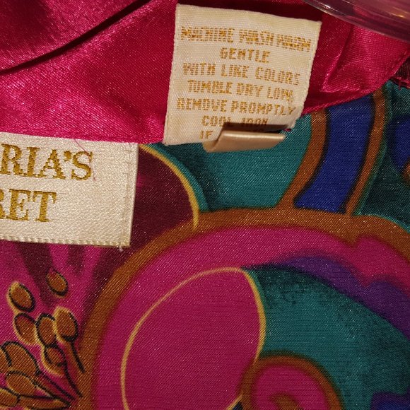 Victoria's Secret Gold Label Long Sleeve Nightshirt (80's).Sz P/S Valent… - Picture 9 of 10